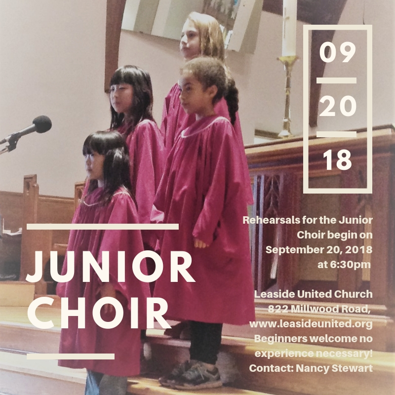 Junior Choir – Leaside United Church